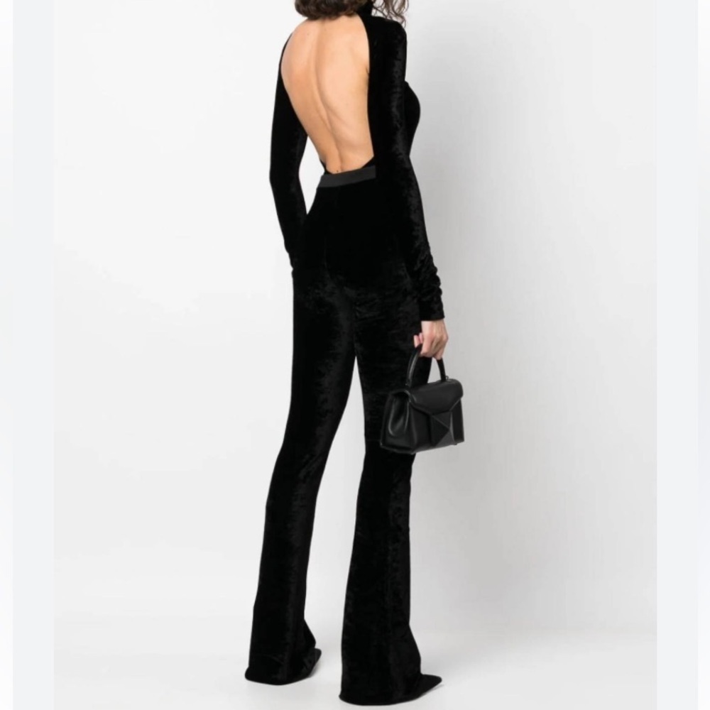 BLACK VELVET JUMPSUIT